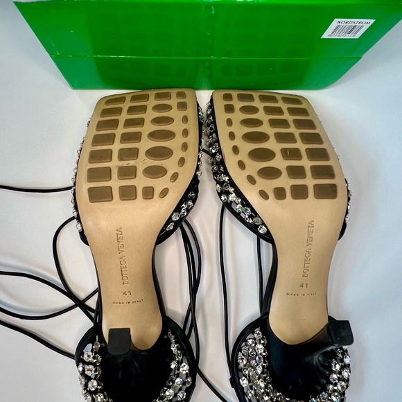 BOTTEGA VENETA Crystal Stretch Sandals - Picture 9 of 9